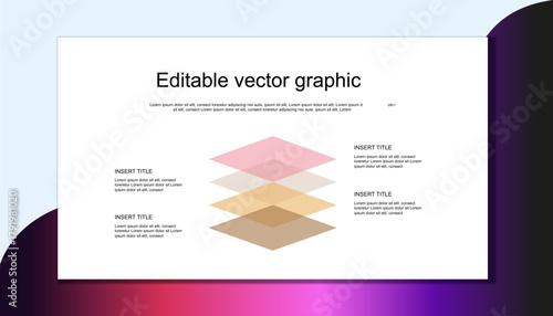 Modern Business Service Overview Presentation Slide with Layered Sphere Graphic