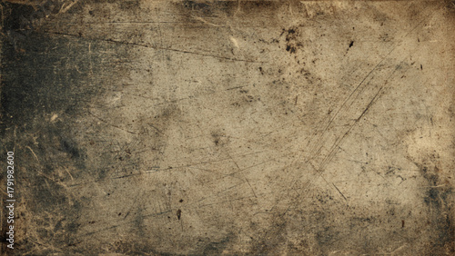 Aged and scratched grunge texture background with vintage distressed surface art. Vector, illustration.