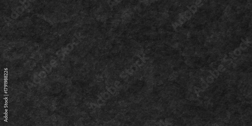 Black texture chalk board and black board background. limestone concrete texture grunge backdrop background. Panorama dark grey black slate retro cement wall design.	
