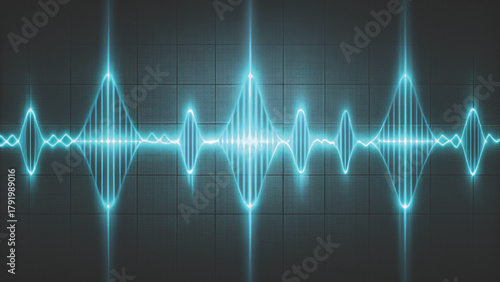 Sound Waveform Equalizer Digital Radio Vector background 