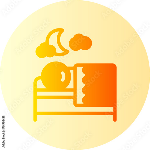 good night gradient icon