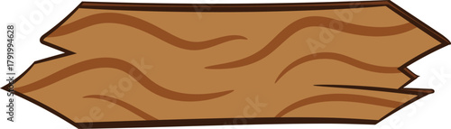 Timber Notice Sign Vector Illustration