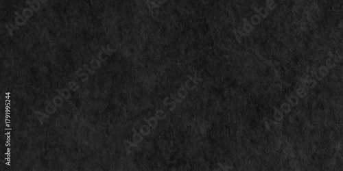 Black texture chalk board and black board background. limestone concrete texture grunge backdrop background. Panorama dark grey black slate retro cement wall design.	
