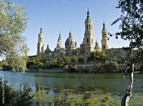Basilica of Our Lady of the Pillar and the Ebro River