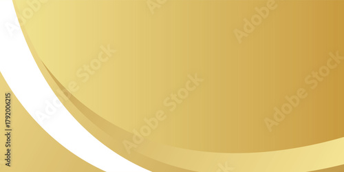 gold wave curve, golden wave corner shape for element. vector illustration eps10