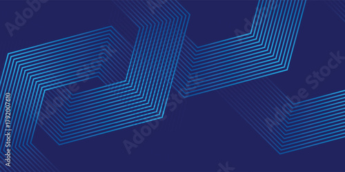 Dark blue background with hexagon geometric lines pattern. Abstract shiny hexagon lines. vector banner pattern illustration