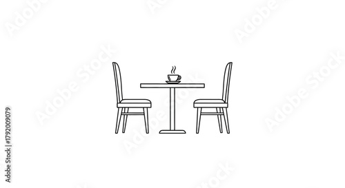 Minimalist design showcasing a cozy coffee table setup for intimate conversations