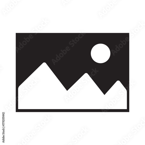 Image Gallery Icon Symbol. Premium Quality Isolated Image Gallery Icon Element In Trendy Style. Vector Illustration of Image, Photo and Album Meaning Concept.
