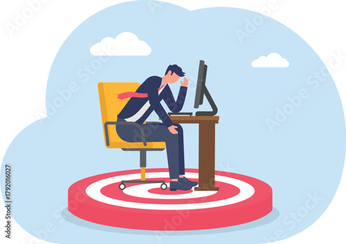 illustration of strategizing steps to achieve business targets
