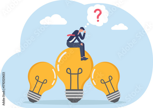 illustration of uncertainty in designing a business idea and innovation
