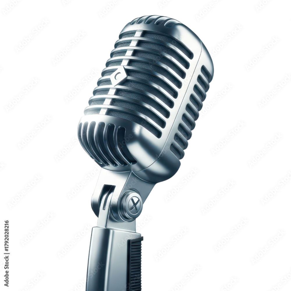 Fototapeta premium Vintage microphone for music and performance