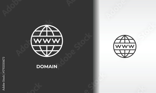 Domain Vector, Icon Or Logo Sign Isolated Symbol Illustration