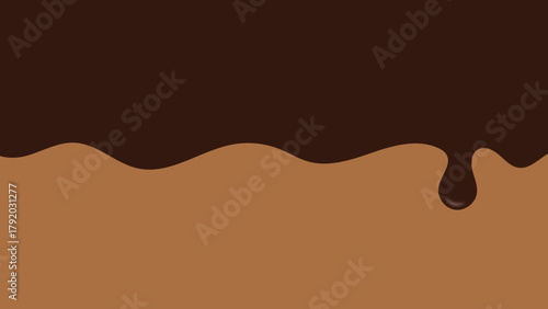 melted chocolate dripping