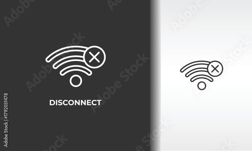 Disconnect Vector, Icon Or Logo Sign Isolated Symbol Illustration