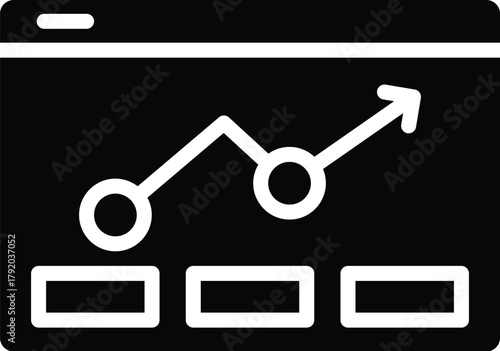 dashboard web icon in solid style