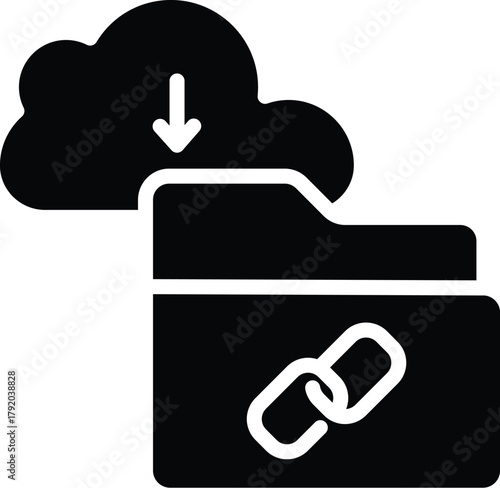 resource web icon in solid style