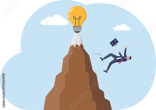 illustration of failure in the attempt to obtain and apply business ideas and innovations
