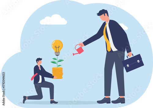 illustration of costs required to obtain business ideas and innovations
