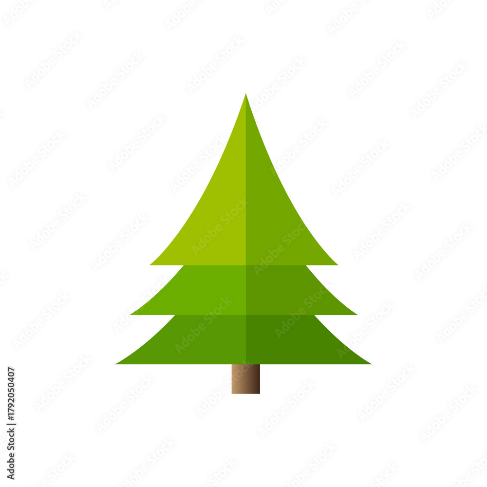 Fototapeta premium christmas tree vector illustration