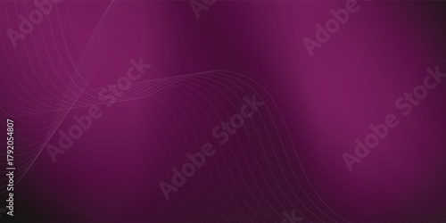 Abstract background using dark pink tones on a black background. The lines and curves are like gentle and flowing waves. vector illustration eps10 concept