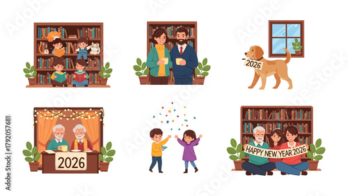 Family and Friends Moments: A heartwarming scene showing diverse families spending time together, and capturing scenes of children playing, couples embracing.