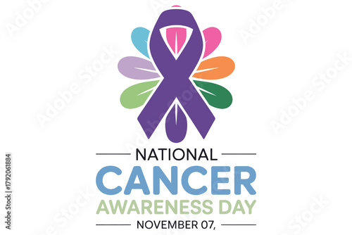 Hopeful Tribute: A symbolic ribbon embodies the spirit of solidarity and awareness, representing the fight against cancer and the hope for a future free from its grasp.