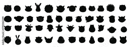 Collection of Cartoon Animal Faces