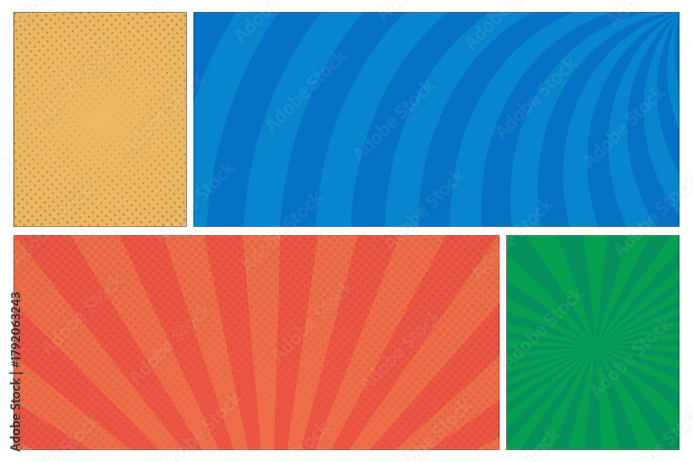 Obraz premium Colorful Comic Background