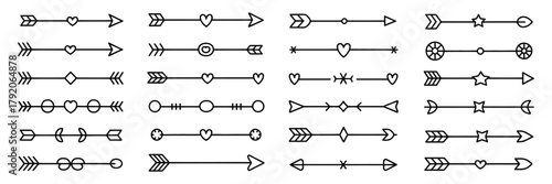 Elegant Decorative Divider Elements and Ornamental Border Flourishes Vector – Classic Vintage Accents for Invitations, Stationery, Greeting Cards, Logos, and Sophisticated Design Projects