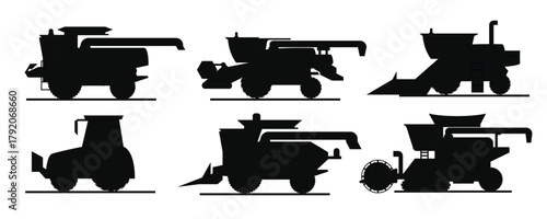 Set of combine vector illustration