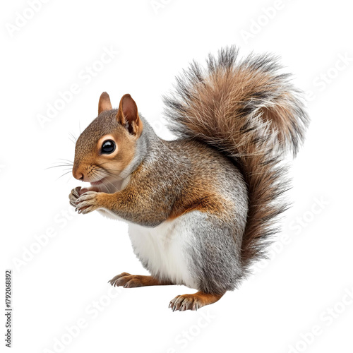 squirrel isolated on white