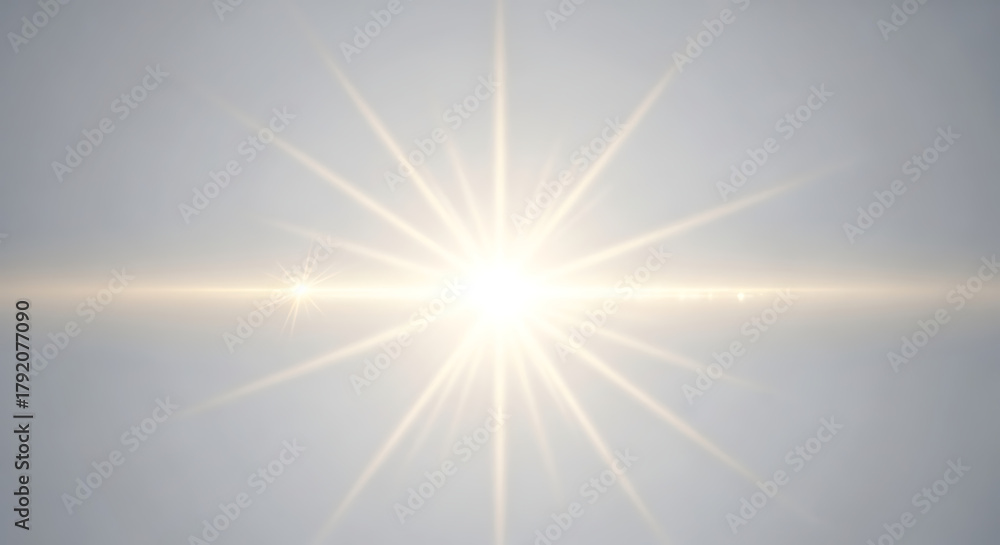 Fototapeta premium Radiant Golden Light Burst A Luminous Star Effect