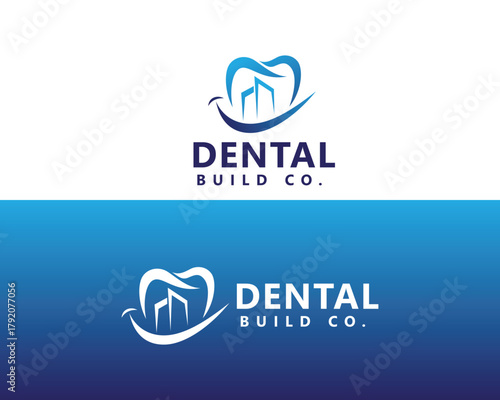 dental building logo abstract dental and building logo design inspiration