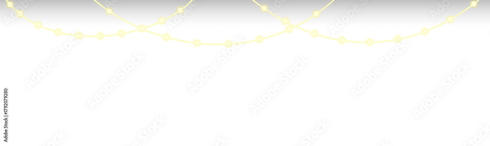 Εκτύπωση καμβά Twinkling fairy lights glow in soft amber