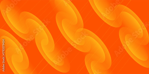 Abstract orange background with circles. Vector illustration