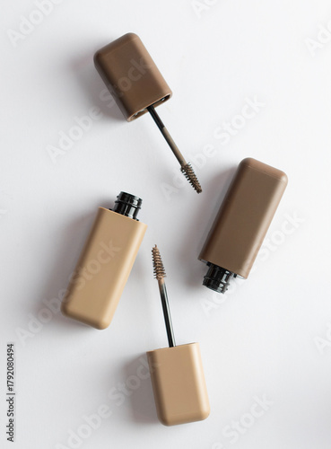 Packages for eyebrows gel applicator, top view