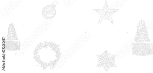  described presents a charming collection of themed icons, sketched in a monochrome style.