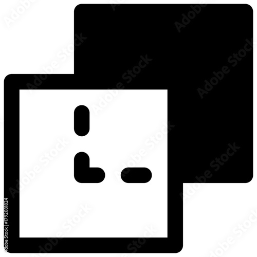 Pathfinder. Outlined stroke vector icon with black-filled details.