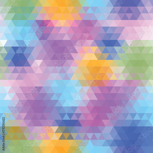 Vector modern colorful geometry triangle pattern, color abstract geometric background, pillow multicolored print, retro texture, hipster fashion design. eps 10