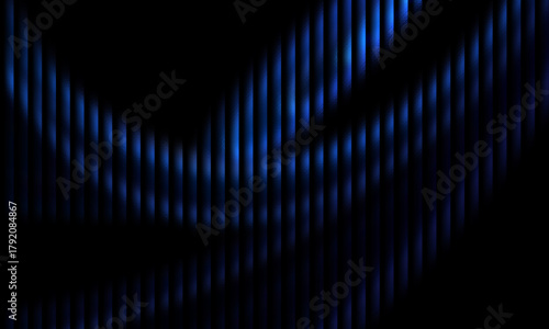 Abstract blue glowing vertical lines forming a futuristic digital technology background