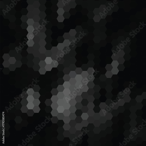 black vector abstract background. hexagon design. eps 10
