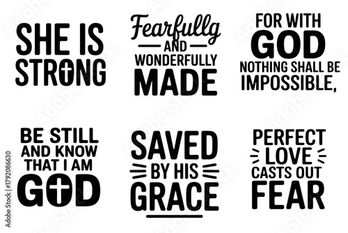 Collection of inspirational Christian quotes and phrases for everyday life and faith.
