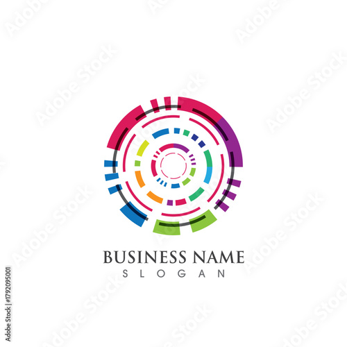 Global icon logo design vector illustration