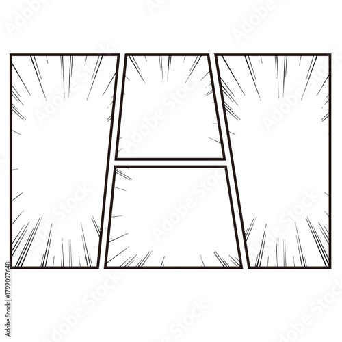 漫画フレーム素材