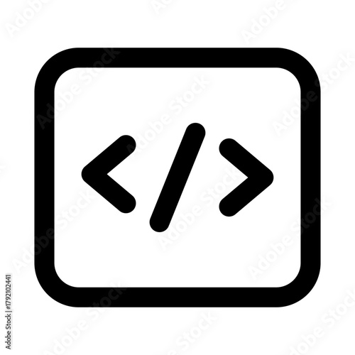 Coding Professional Line Icon Set. Modern vector illustrations representing programming, software development, and coding workflows.