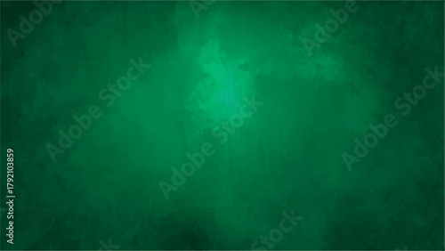 Deep Green Abstract Smoke & Watercolor Texture Background with Dark Emerald Grunge Wash with Soft Light Glow. Moody Horror, Fantasy, or Elegant Digital Backdrop.