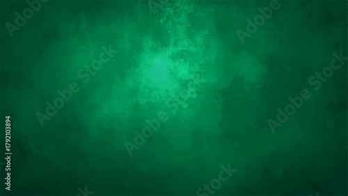 Deep Green Abstract Smoke & Watercolor Texture Background with Dark Emerald Grunge Wash with Soft Light Glow. Moody Horror, Fantasy, or Elegant Digital Backdrop.