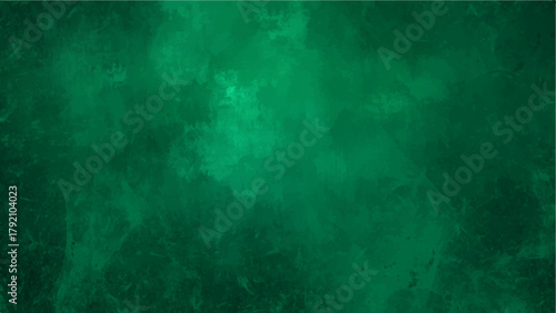 Deep Green Abstract Smoke & Watercolor Texture Background with Dark Emerald Grunge Wash with Soft Light Glow. Moody Horror, Fantasy, or Elegant Digital Backdrop.