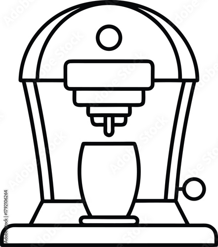 vector illustration of a mixer