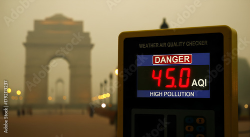 High Air Pollution in Delhi, India - Poor Air Quality, AQI Reading